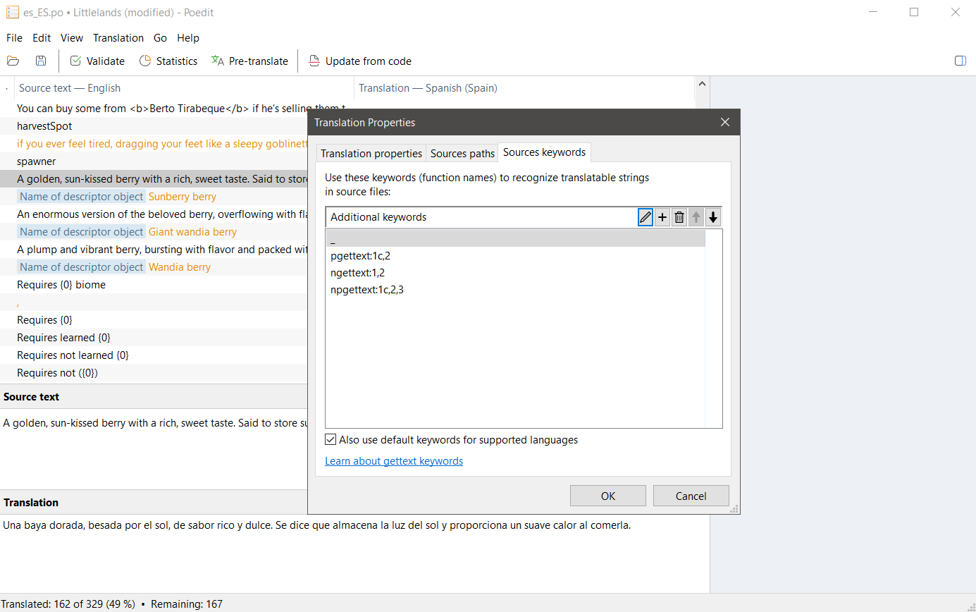 Poedit paths and keywords